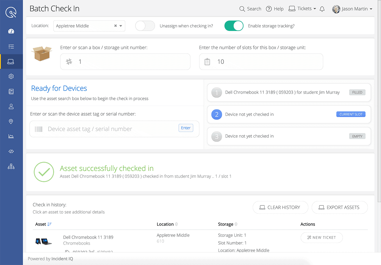 screenshot of iiQ Assets
